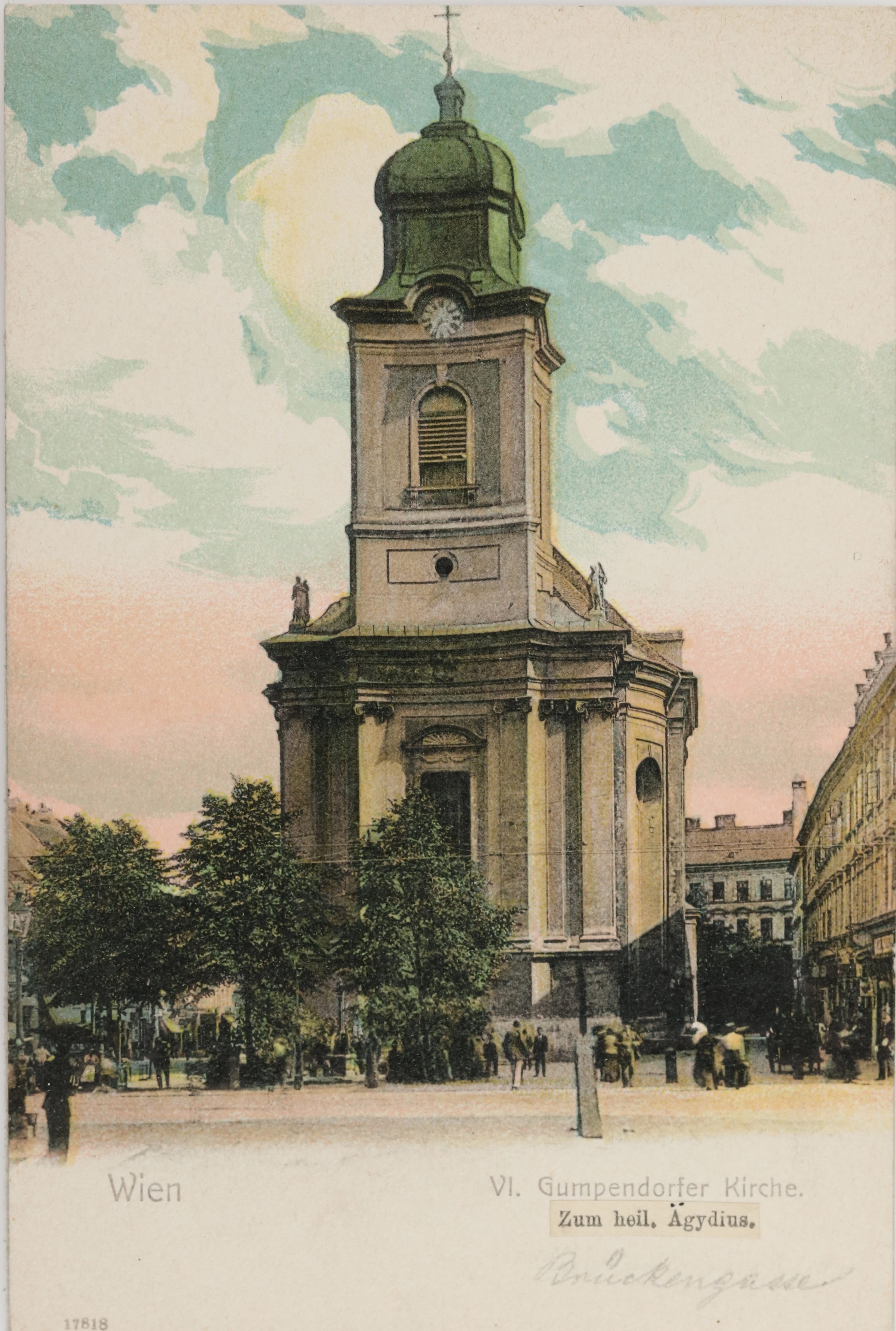 Pfarrkirche Gumpendorf vor 1905[8]