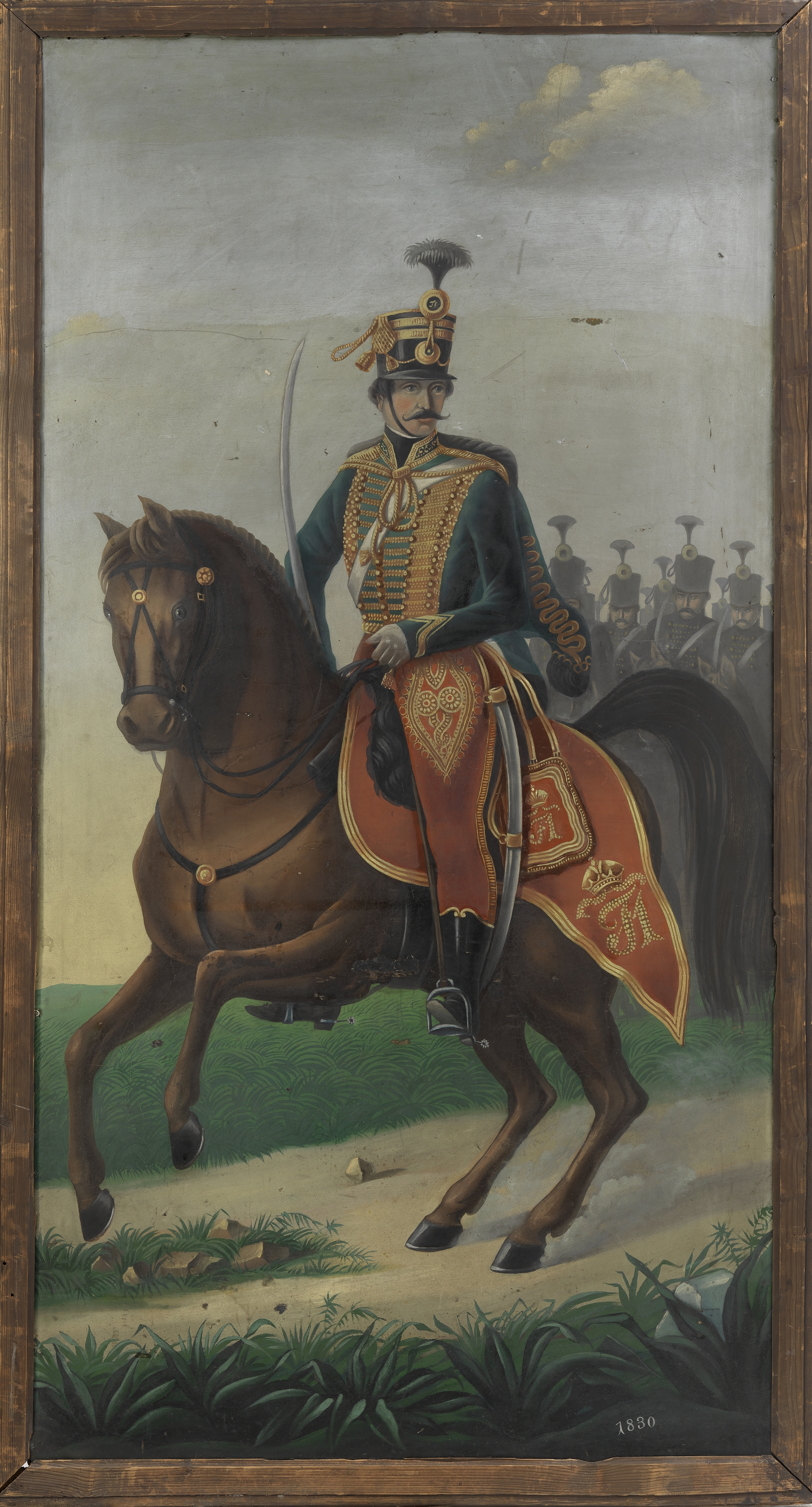 Geschäftsschild "Zum Husaren"[6]