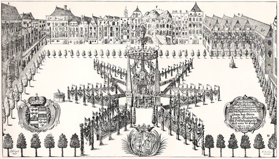 1890, Dankfest zur Abwendung der Pest, abgehalten Am Hof