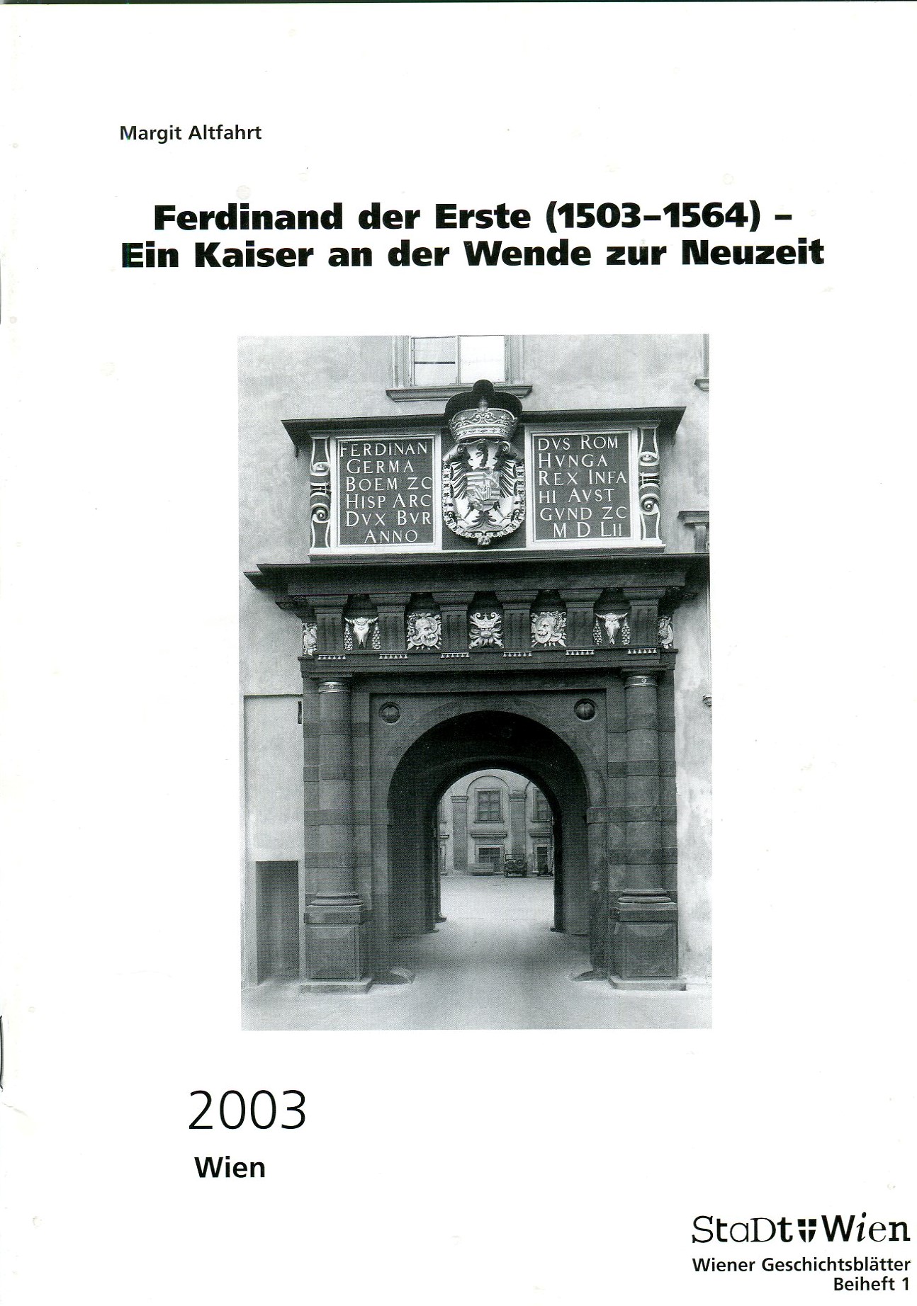 Altfahrt, Ferdinand der Erste, Cover.jpg