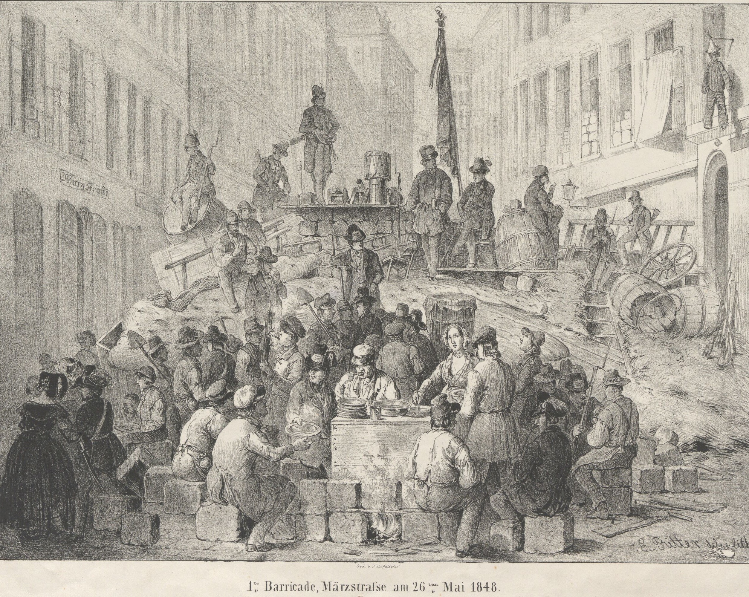 Marrikade am 26.3.1848[4]