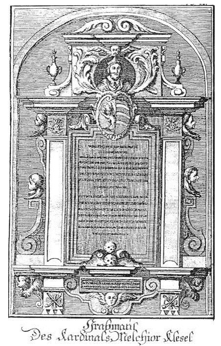 Das Khlesl-Epitaph in einem Stich von 1770
