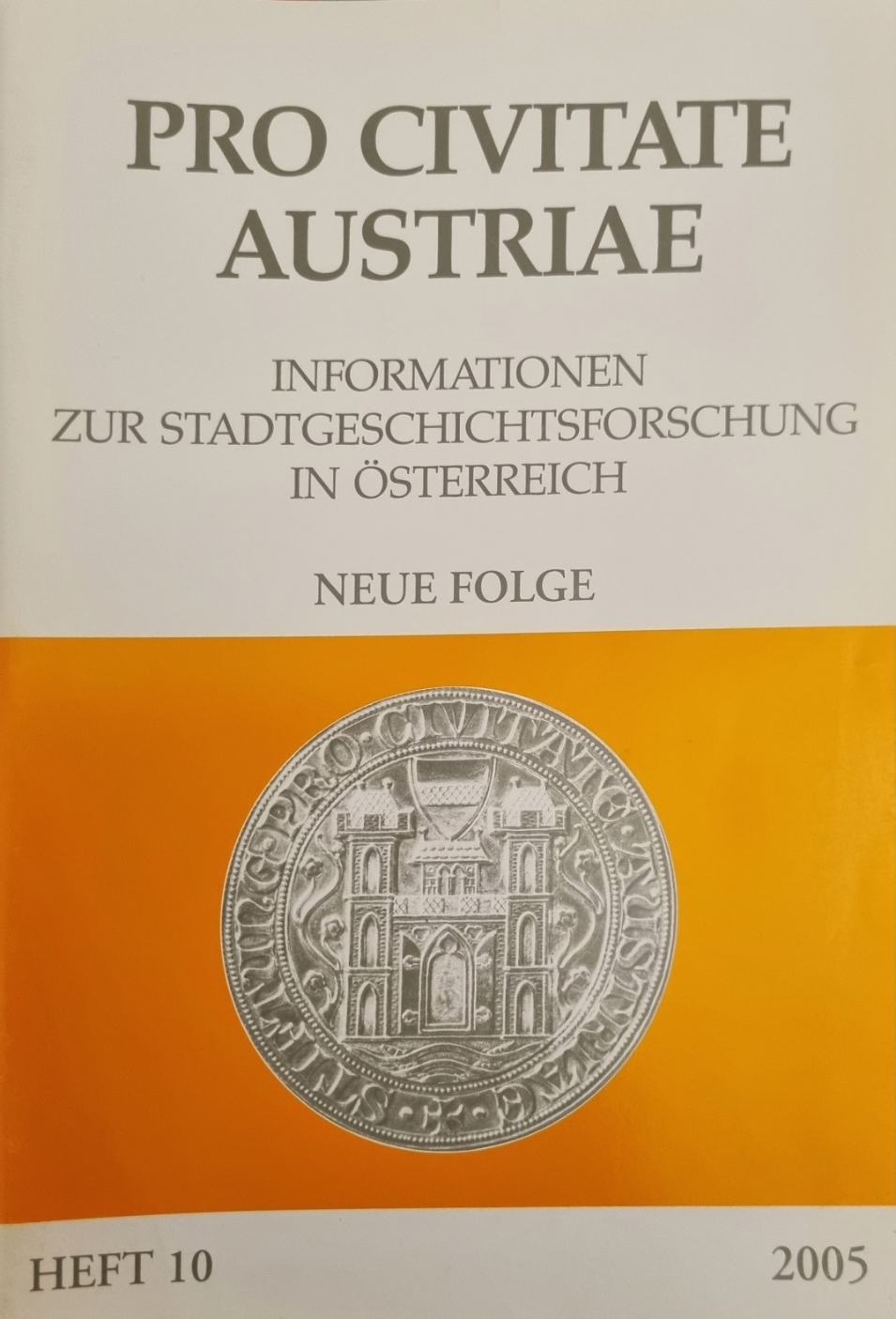 Pro Civitate Austriae, Heft 10, Cover.jpg