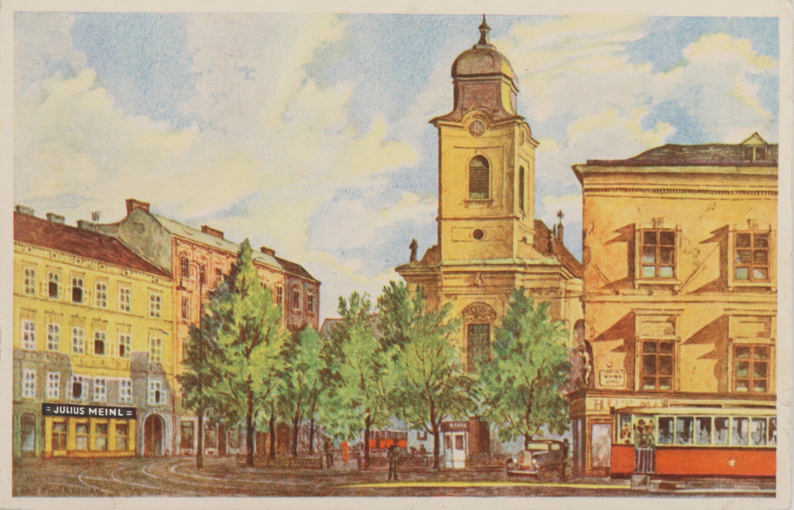 Pfarrkirche Gumpendorf um 1930 (?)[9]