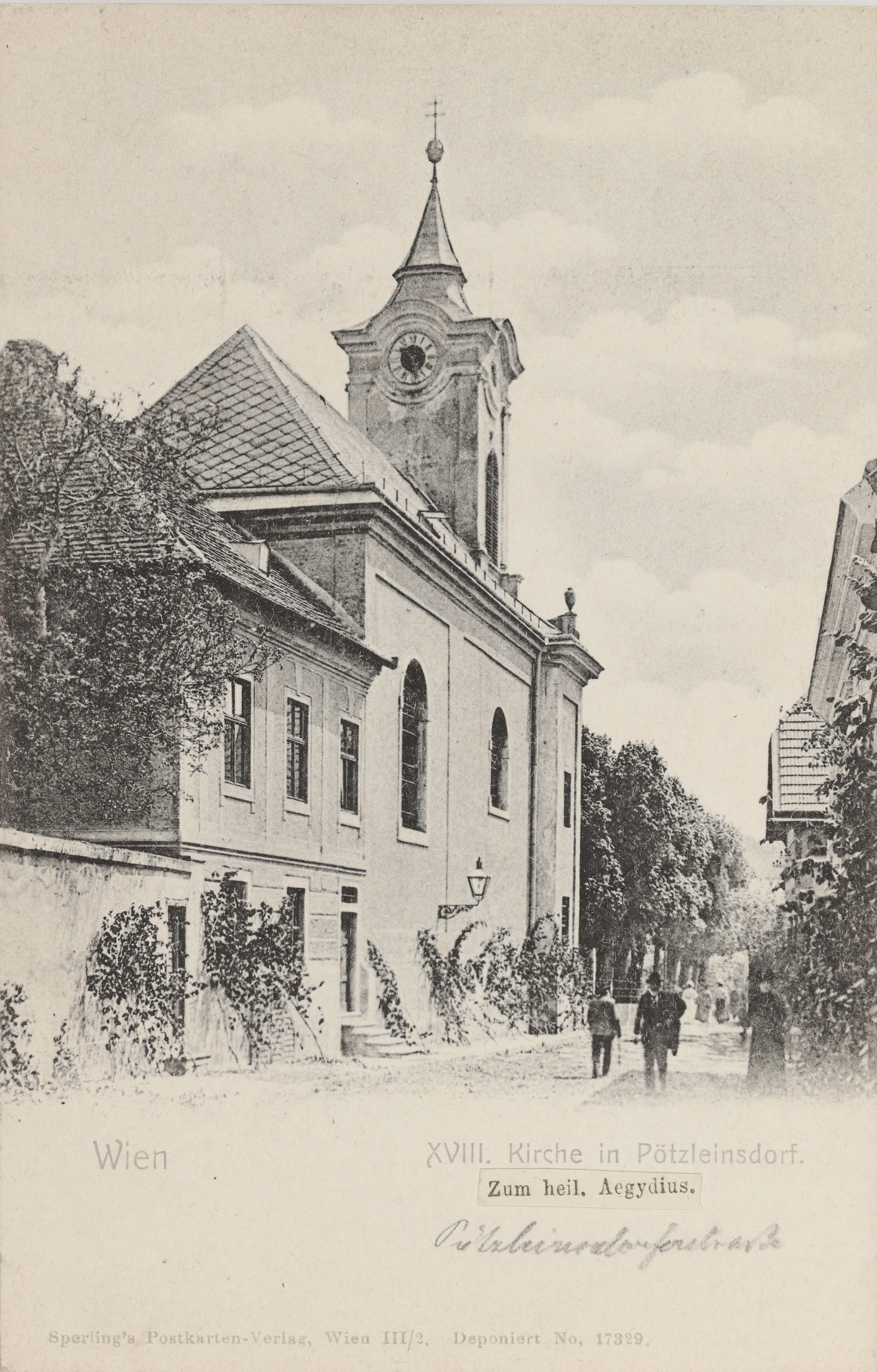 Pötzleinsdorfer Kirche um 1900[4]