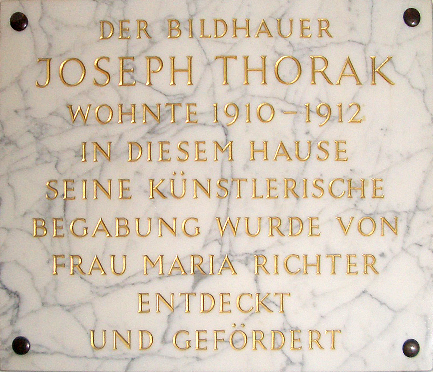 Gedenktafel Josef Thorak