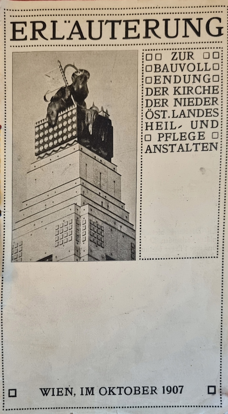 Wagner, Erläuterung zur Bauvollendung Otto Wagner Kirche, Cover.jpg