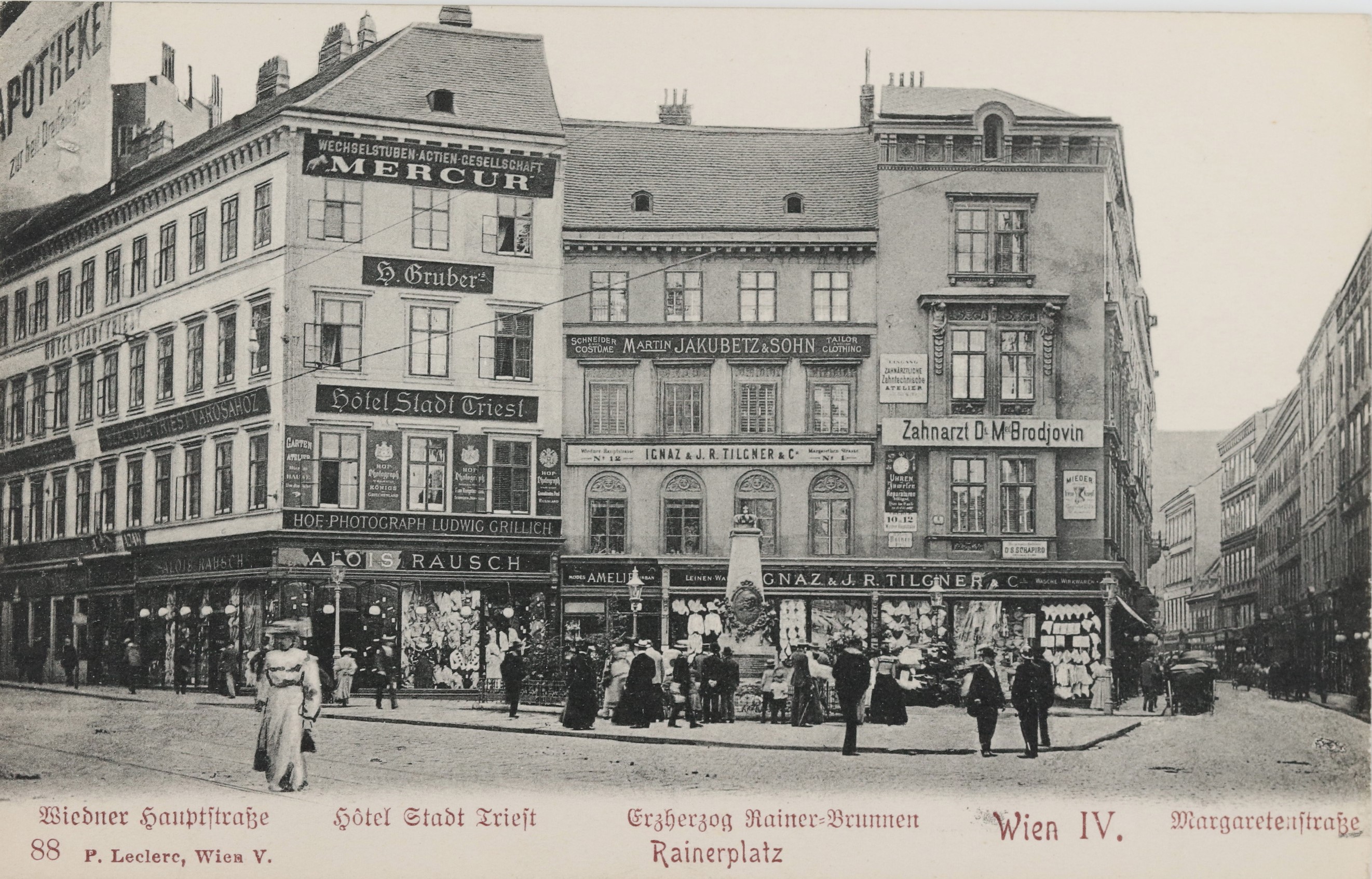 Rainerplatz mir Brunnen nach 1904 [6]