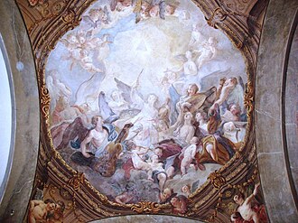 Deckenfresko in der Alexander-Sauli-Kapelle der Michaelerkirche