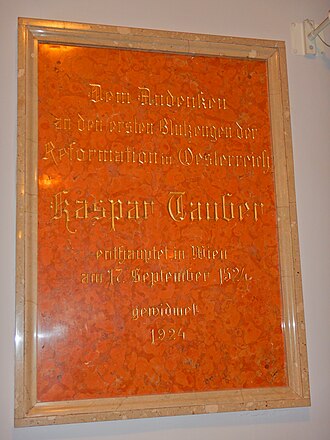 Gedenktafel Kaspar Tauber