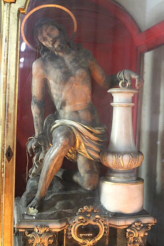 Andachtsfigur: Christus an der Geißelsäule (Geißelheiland), Michaelerkirche Wien